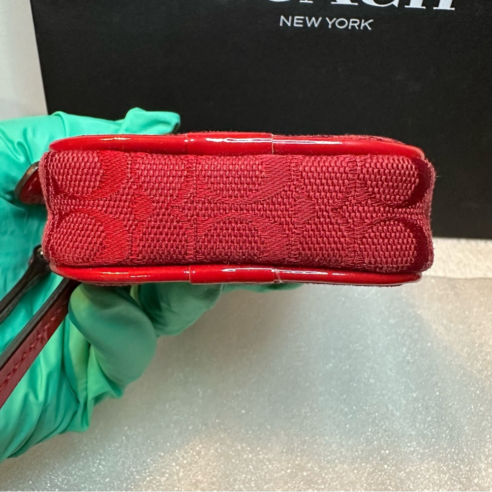 Coach Mini Bag in Vibrant Red - Picture 5 of 11